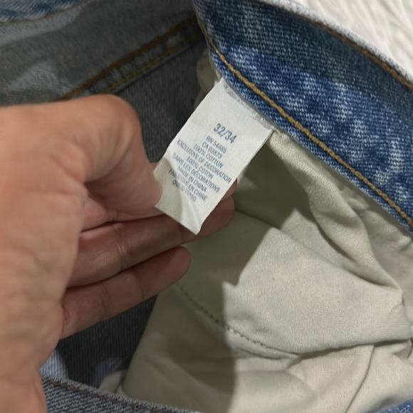 American eagle men’s low loose distressed blue denim jeans size 32x34 - Picture 5 of 10